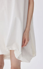 Dress / JNBY A-Line Pleated Cotton Blend Dress