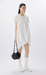 Dress / JNBY A-Line Pleated Cotton Blend Dress