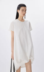 Dress / JNBY A-Line Pleated Cotton Blend Dress