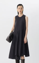 Dress / JNBY Sleeveless A-Line Cotton-Silk Dress