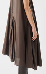 Dress / JNBY Sleeveless A-Line Cotton-Silk Dress