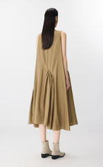Dress / JNBY Sleeveless A-Line Cotton-Silk Dress