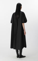 Dress / JNBY Cotton Twill A-Line Short Sleeve Dress