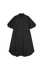 Dress / JNBY Cotton Twill A-Line Short Sleeve Dress