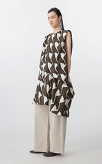 Dress / JNBY Geometric Print Sleeveless Dress