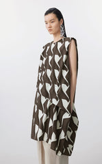 Dress / JNBY Geometric Print Sleeveless Dress