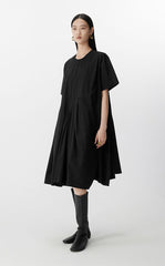 Dress / JNBY Cotton Pleated Waist Short Sleeve Dress