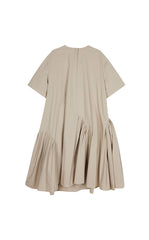 Dress / JNBY Cotton Pleated Waist Short Sleeve Dress