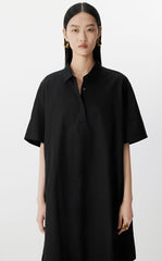 Dress / JNBY A-Line Cotton Short Sleeve Polo Dress