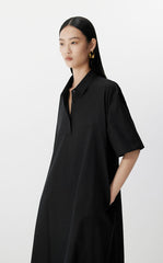 Dress / JNBY A-Line Cotton Short Sleeve Polo Dress