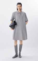 Dress / JNBY A-Line Cotton Short Sleeve Polo Dress