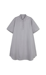 Dress / JNBY A-Line Cotton Short Sleeve Polo Dress