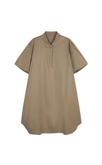 Dress / JNBY A-Line Cotton Short Sleeve Polo Dress