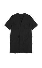 Dress / JNBY Eco V-Neck Short Sleeve Dress