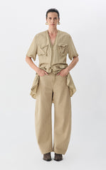 Dress / JNBY Eco V-Neck Short Sleeve Dress