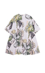 Dress / JNBY Hand-Painted Floral A-Line Cotton Dress