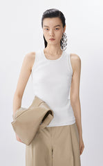 Vest / JNBY Slim Fit Cotton Ribbed Tank