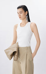 Vest / JNBY Slim Fit Cotton Ribbed Tank