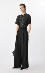 T-Shirt / JNBY Sheer Lace Loose Fit Tee