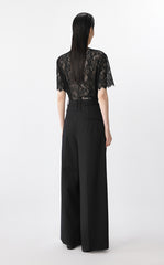 T-Shirt / JNBY Sheer Lace Loose Fit Tee