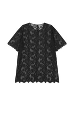 T-Shirt / JNBY Sheer Lace Loose Fit Tee
