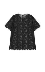 T-Shirt / JNBY Sheer Lace Loose Fit Tee