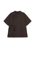 T-shirt / JNBY Oversized Tee with Chinese Button Closure
