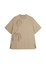 T-shirt / JNBY Oversized Tee with Chinese Button Closure