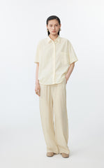 Shirt / JNBY Cotton Sateen Short Sleeve Shirt