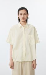 Shirt / JNBY Cotton Sateen Short Sleeve Shirt