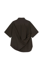 Shirt / JNBY Cotton Sateen Short Sleeve Shirt