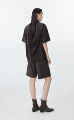 Shirt / JNBY Cotton Sateen Short Sleeve Shirt