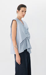 Shirt / JNBY Sleeveless Cotton Poplin Top