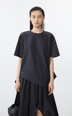 Shirt / JNBY Asymmetrical Cotton-Silk Top