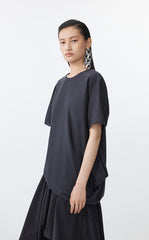 Shirt / JNBY Asymmetrical Cotton-Silk Top