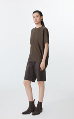 Shirt / JNBY Asymmetrical Cotton-Silk Top
