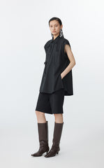 Shirt / JNBY Sleeveless Shirt with Chinese Button Closure