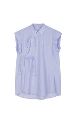 Shirt / JNBY Sleeveless Shirt with Chinese Button Closure