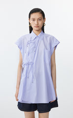 Shirt / JNBY Sleeveless Shirt with Chinese Button Closure
