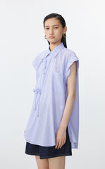 Shirt / JNBY Sleeveless Shirt with Chinese Button Closure