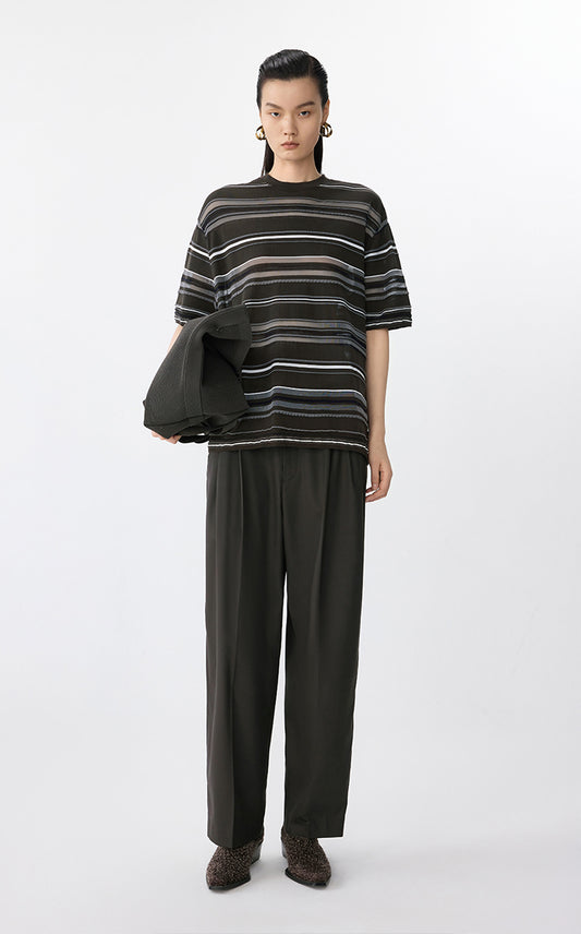 Sweater / JNBY Loose Pullover Short Sleeve Knit