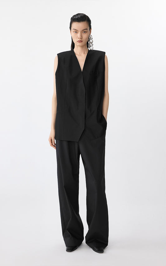 Vest / JNBY Wool-Silk Longline Vest