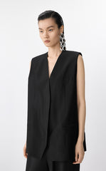 Vest / JNBY Wool-Silk Longline Vest
