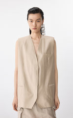 Vest / JNBY Wool-Silk Longline Vest