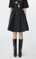 Skirt / JNBY A-Line Cotton Blend Mini Skirt