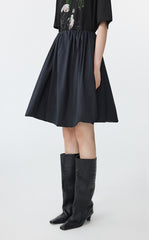 Skirt / JNBY A-Line Cotton Blend Mini Skirt