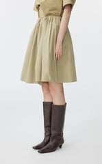 Skirt / JNBY A-Line Cotton Blend Mini Skirt