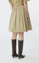 Skirt / JNBY A-Line Cotton Blend Mini Skirt