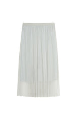 Skirt / JNBY A-Line Pleated Mesh Maxi Skirt