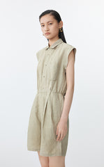Jumpsuit / JNBY Eco-Friendly Linen Sleeveless Jumpsuit